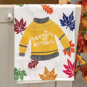 Fall Sweater Dish Towel 54071