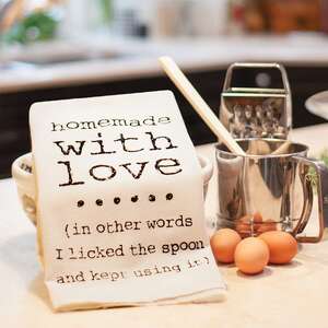 Homemade with Love Dish Towel;