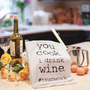 You Cook I Drink Wine Dish Towel 54123