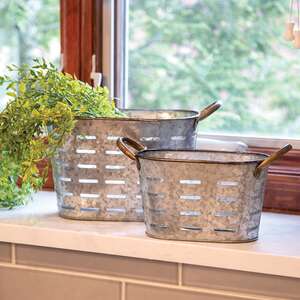 Oval Olive Buckets, 2/Set 54146;