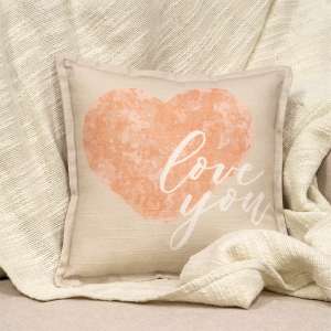Love You On Heart Pillow 54163