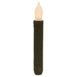 Textured 6" LED Taper, Green #84960