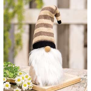 Cozy Gnome w/Tan Striped Hat;
