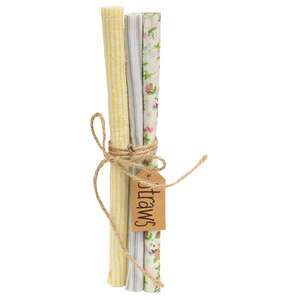 Patterned Fabric Straws