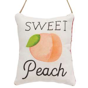 #CS38414 Sweet Peach Pillow Ornament