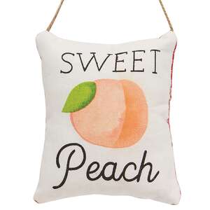 Sweet Peach Pillow Ornament;