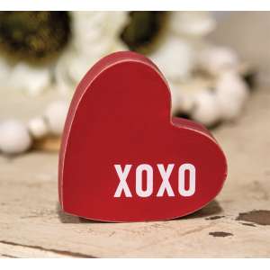 Small Chunky XOXO Heart Sitter #35852