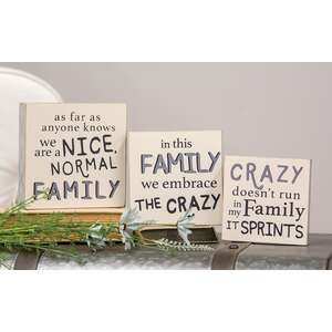 3/Set, Nice Normal Family Buffalo Check Box Signs