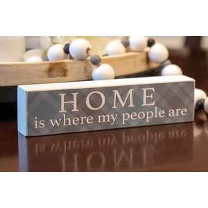 Home Is Where My People Are Plaid Block