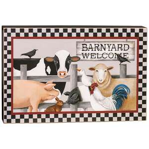 Barnyard Welcome Box Sign #H36031