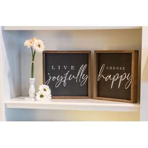 Choose Happy Chalkboard Look Frame, 2 Asstd. #36081