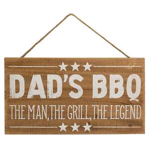 Dad's BBQ Wood Hanging Sign #65234