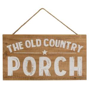 The Old Country Porch Wood Hanging Sign #65235