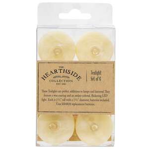 6/Pkg, Ivory Timer Tealights