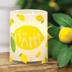 Be Happy Lemon Timer Pillar 3" x 4" 85000