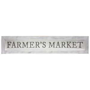 Farmer's Market White Framed Sign #91090