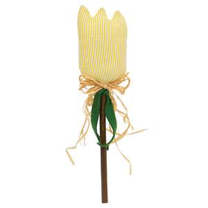 Yellow Stripe Tulip Stake