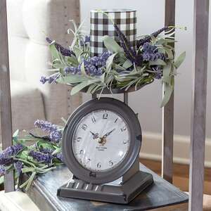 Vintage Dark Gray Old Town Scale Clock 75026;