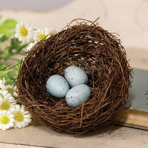 Vine Robin's Nest w/Blue Eggs 18150