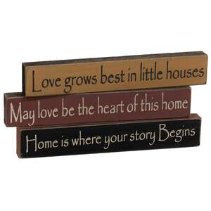 Mini Sticks - HOME- 3 asst.;