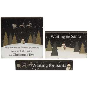 Waiting for Santa Blocks - 3 set #34529