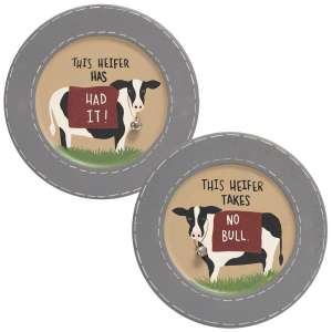 This Heifer Plate, 2 Asstd. #35450