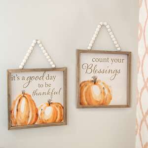 Count Your Blessings Beaded Sign, 2 Asstd. 35546