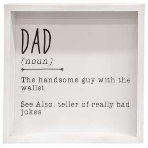 Dad Definition Framed Box Sign;