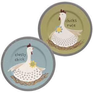 Classy Chick Plate, 2 Asstd.