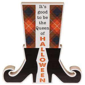 Queen of Halloween Witch Boots Shelf Sitter #36141