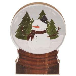 Chunky Snowman Forest Snowglobe Sitter