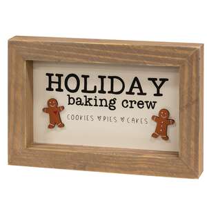 Holiday Baking Crew Dimensional Framed Sign
