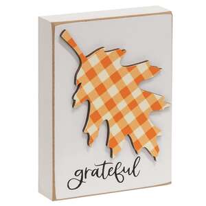 Grateful Plaid Leaf Block