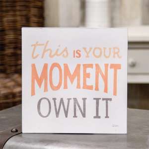 This Is Your Moment Own It Metal Sign 65201