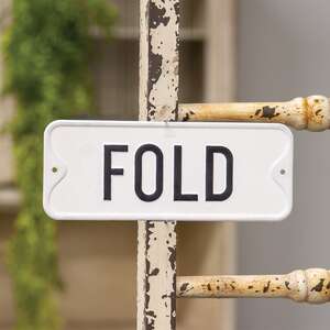 Fold Farmhouse Metal Sign;