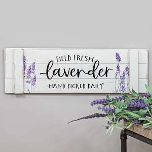 Field Fresh Lavender Hand Picked Wooden Sign 65208;