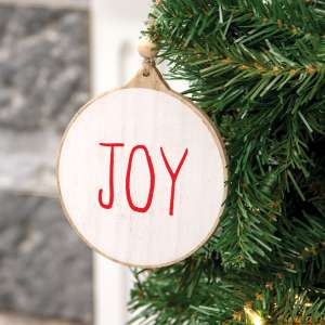 Joy Wooden Ornament 65242