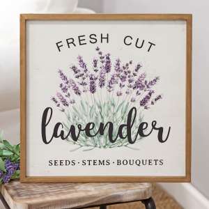 Fresh Cut Lavender Framed Sign 65258