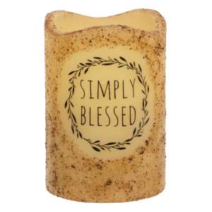Simply Blessed Timer Pillar 3" x 4.5" #85006
