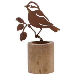 Rusty Bird Tealight Holder - Large;