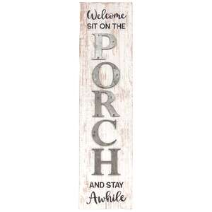 Welcome Sit On The Porch Distressed Wood Sign #60393