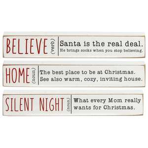 Home Believe Silent Night Mini Stick, 3 Asstd. #36155