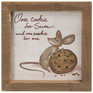 One Cookie Framed Sign
