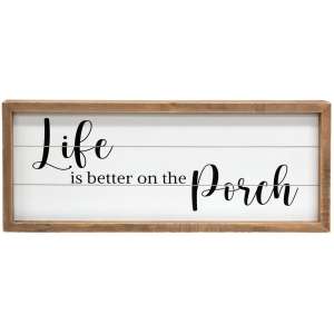 Life Is Better on the Porch Framed Shiplap Sign #36297Life Is Better on the Porch Framed Shiplap Sign #36297