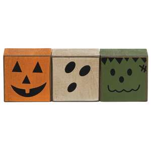 3/Set, Friendly Monster Face Blocks #36614