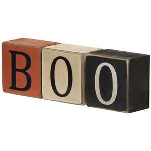 3/Set, "Boo" Letter Blocks