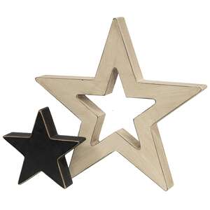 2/Set, Black & White Cutout Stars #36647