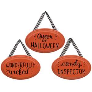 Queen of Halloween Ornament, 3 Asstd.