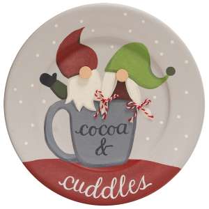 Cocoa & Cuddles Gnome Duo Plate #36710
