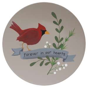 Forever in Our Hearts Cardinal Plate #36726
